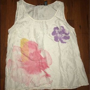 Silk tank shirt